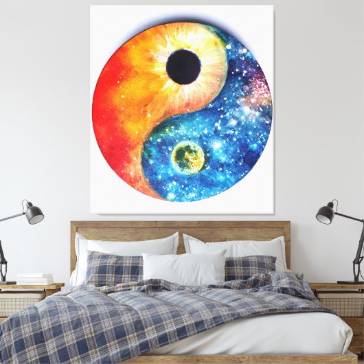 Yin-Yang Leinwanddruck (Insitu (Schlafzimmer))