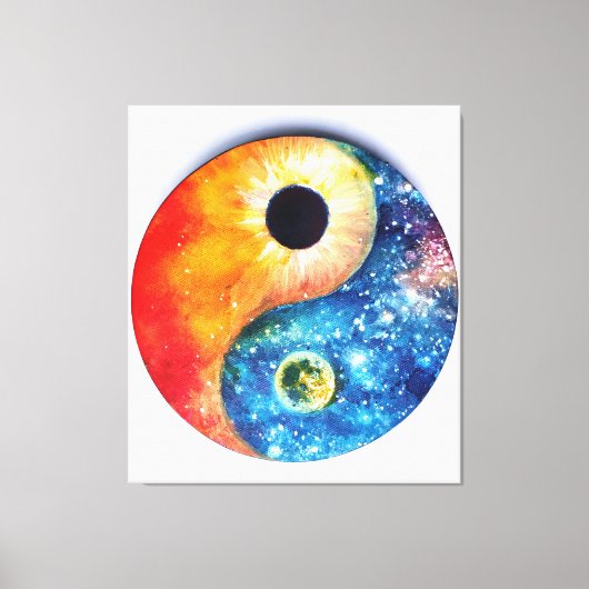 Yin-Yang Leinwanddruck (Vorderseite)