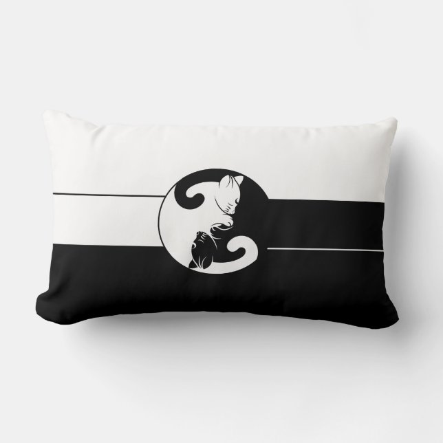 Yin Yang Lendenkissen (Vorderseite)