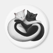 Yin Yang Liebe Cats Magnet (Vorne)