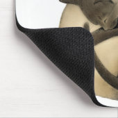Yin Yang Liebe-Katzen Mousepad (Ecke)