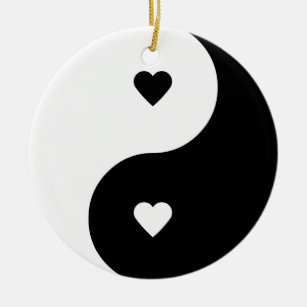 Yin Yang Liebeverzierung Keramik Ornament