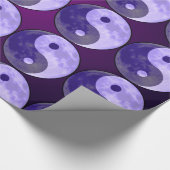 Yin Yang Lila Moon Geschenkpapier (Ecke)