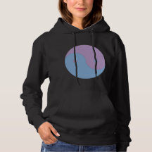 Yin Yang Lila und Blue Peace Meditation Design