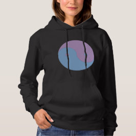 Yin Yang Lila und Blue Peace Meditation Design Hoodie