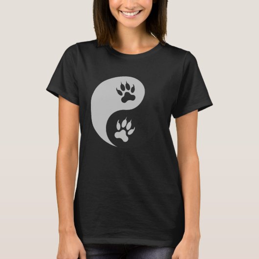 Yin Yang Lion Paw  Lion  Predatory Cat  Africa T-Shirt (Vorderseite)