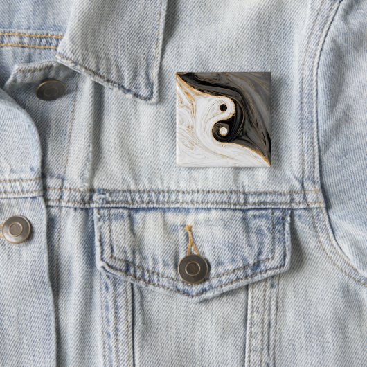 Yin Yang Liquid Marble Button (Beispiel)