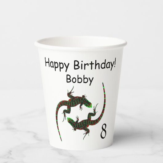 Yin Yang Lizards Age Pappbecher (Vorderseite)