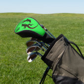 Yin Yang Lizards Black Initial Golf Headcover (In SItu)