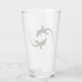 Yin Yang Lizards Glas (Rückseite)