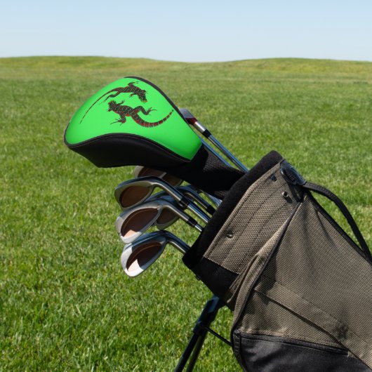 Yin Yang Lizards Golf Headcover (In SItu)