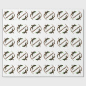 Yin Yang Lizards Herzlichen Glückwunsch Geschenkpapier (Flach)