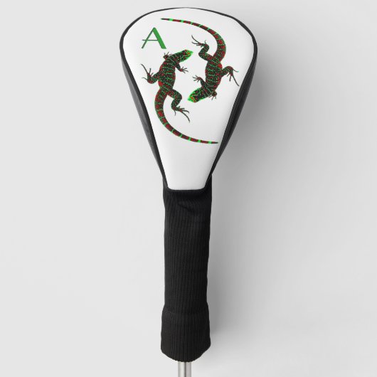 Yin Yang Lizards Initial Golf Headcover (Vorderseite)