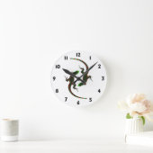 Yin Yang Lizards Runde Wanduhr (Zuhause)