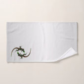 Yin Yang Lizards Silver Badhandtuch Set (Handtuch)