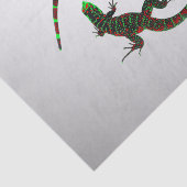 Yin Yang Lizards Silver Seidenpapier (Ausschnitt)