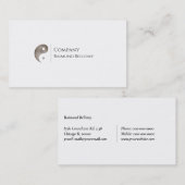 Yin Yang Logo Business Card Visitenkarte (Vorne/Hinten)