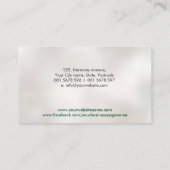 Yin Yang Lotus Acupuncture Needle Visitenkarte (Rückseite)