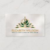 Yin Yang Lotus Acupuncture Needle Visitenkarte (Vorderseite)