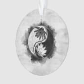 Yin Yang - Lotus-Blume Ornament (Vorderseite)