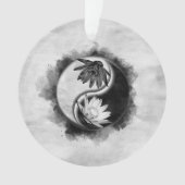 Yin Yang - Lotus-Blume Ornament (Vorderseite)