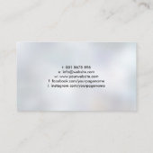 Yin Yang Lotus Blume - Schwarz und Gold Visitenkarte (Rückseite)