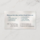 Yin Yang Lotus Blume Visitenkarte (Rückseite)