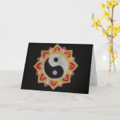 "Yin Yang Lotus " Karte (Gelbe Blume)