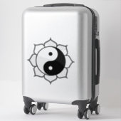 Yin Yang Lotus transparent Aufkleber (Koffer)