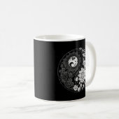 Yin Yang Lotusdala For Kaffeetasse (VorderseiteRechts)