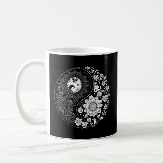 Yin Yang Lotusdala For Kaffeetasse (Links)