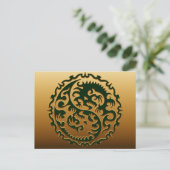 Yin Yang Magical Dragons 3 Postkarte (Stehend Vorderseite)