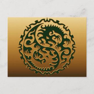 Yin Yang Magical Dragons 3 Postkarte