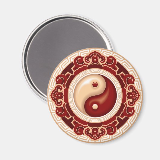 Yin Yang Magnet (Vorderseite/Rückseite)