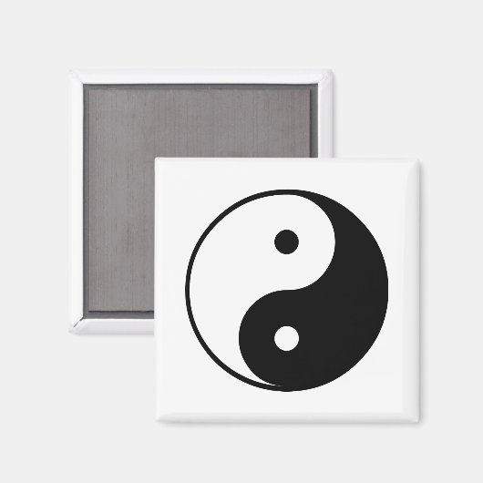 Yin Yang Magnet (Vorderseite/Rückseite)