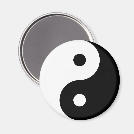 Yin-Yang Magnet (Vorderseite/Rückseite)