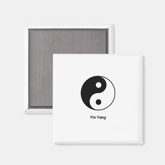 Yin Yang Magnet (Vorderseite/Rückseite)