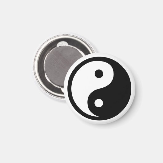 Yin Yang Magnets Magnet (Vorderseite/Rückseite)