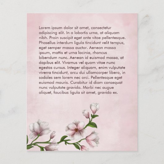 Yin Yang Magnolia Blossom Tree Flyer (Hinten)