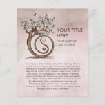 Yin Yang Magnolia Blossom Tree Flyer<br><div class="desc">Yin Yang Magnolia Blossom Tree</div>