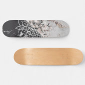 Yin Yang Mandala auf Marmor #1 Skateboard (Horizontal)