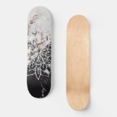 Yin Yang Mandala auf Marmor #1 Skateboard (Vorderseite)