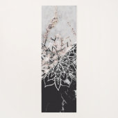 Yin Yang Mandala auf Marmor #1 Yogamatte (Rückseite)