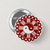 Yin Yang Mandala Button (Vorne & Hinten)