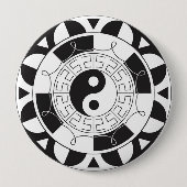 Yin Yang Mandala Button (Vorderseite)