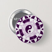 Yin Yang Mandala Button (Vorne & Hinten)