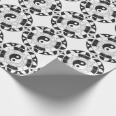 Yin Yang Mandala Geschenkpapier (Ecke)