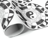 Yin Yang Mandala Geschenkpapier (Rolleneckpunkt)