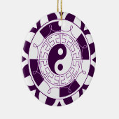 Yin Yang Mandala Keramikornament (Rechts)