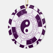 Yin Yang Mandala Keramikornament (Links)
